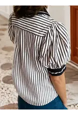 Odette Classic Stripe Blouse