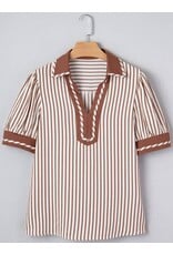 Odette Classic Stripe Blouse