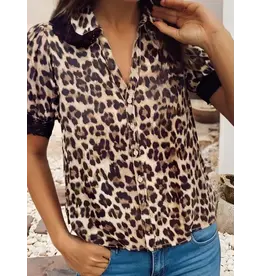 Orina Leopard Lace Trip Shirt
