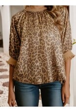Osheen Leopard Shimmer Blouse