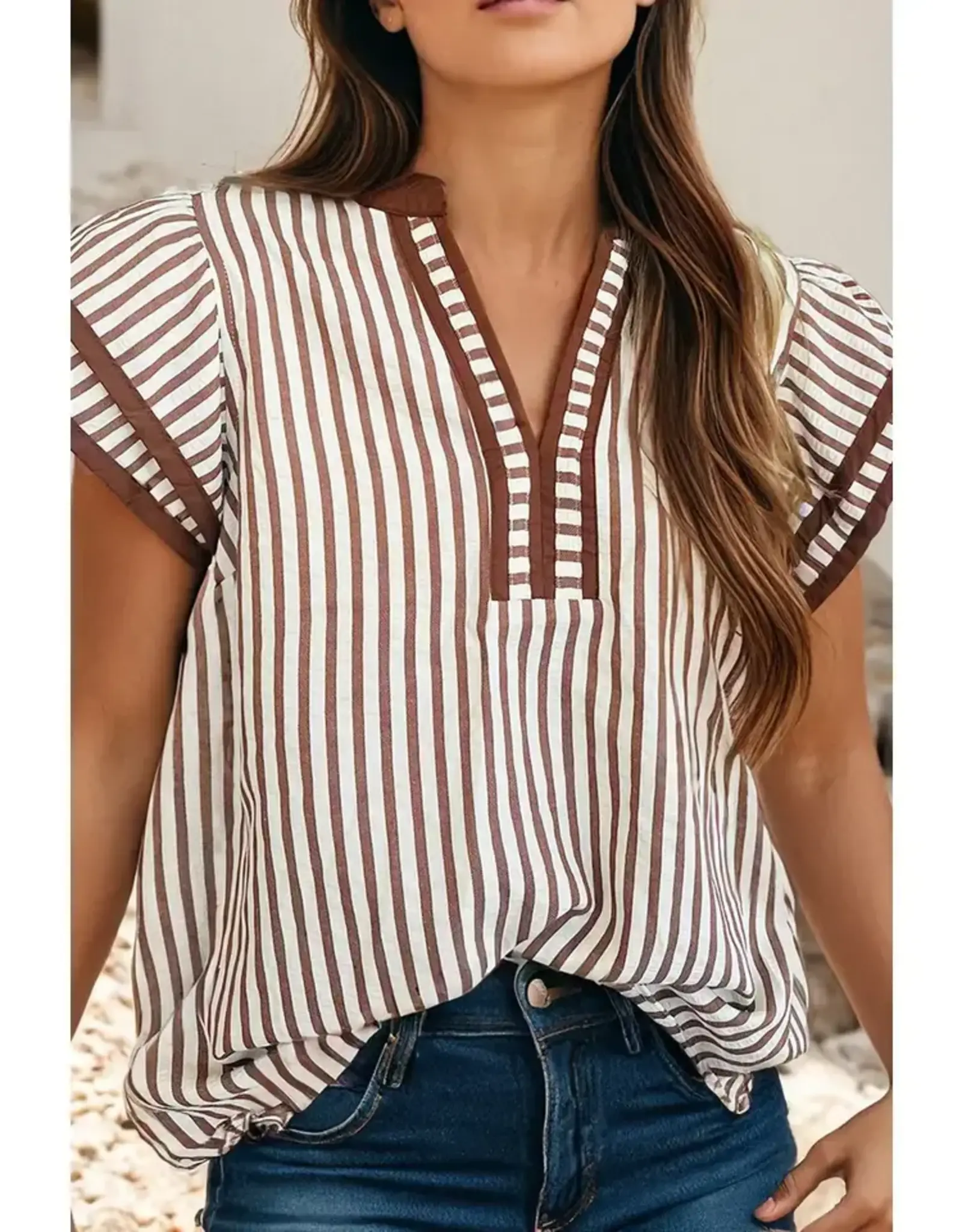 Orleans Khaki Stripe Shirt