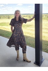 Sendero La Dahlia Dress Copper Floral