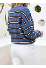 Nancy Blue Stripe Cardigan