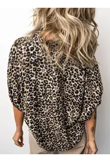Phoebe Leopard V-Neck Top