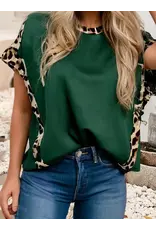 Presley Leopard Trim Shirt