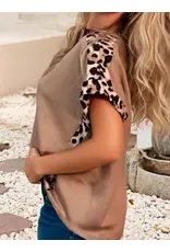 Presley Leopard Trim Shirt