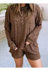 Parker Long Sleeve Leopard Print Set
