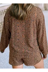 Parker Long Sleeve Leopard Print Set