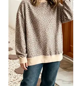 Riley Long Leopard Sweatshirt