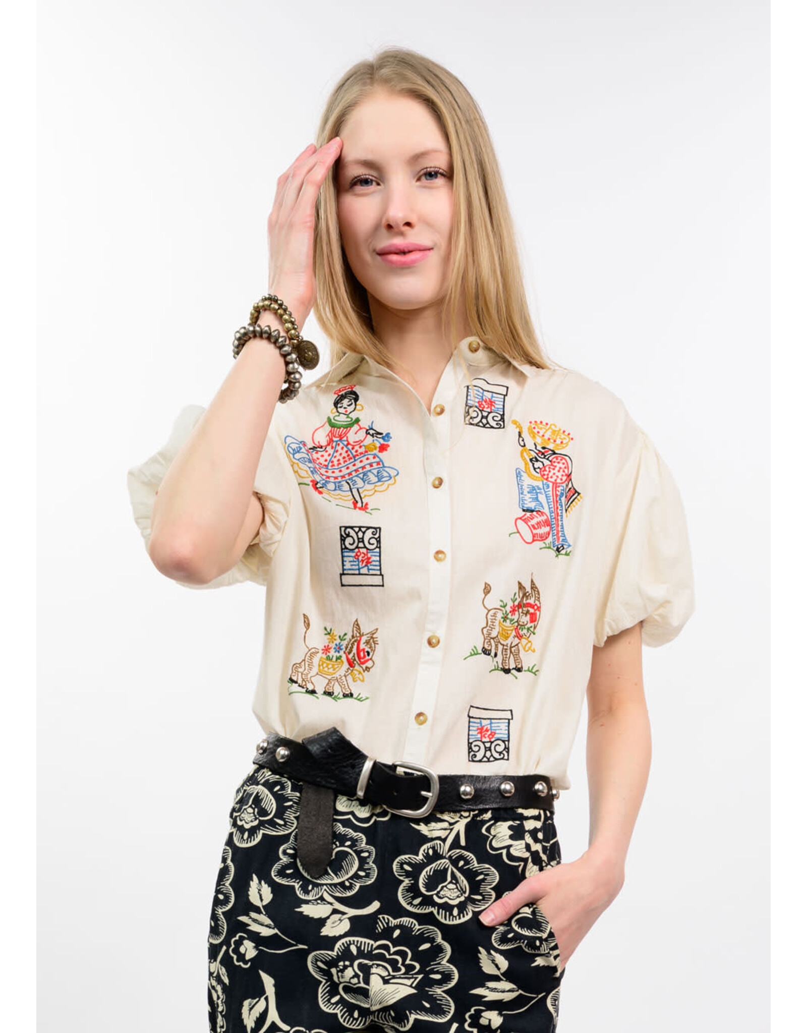 Sister Mary Sister Mary Flamenco Top Ivory