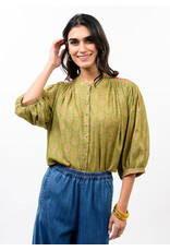 Ivy Jane Ivy Jane Yoke Embroidered Top Green