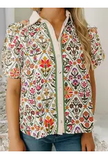 Ramona Floral Print Button Up Shirt