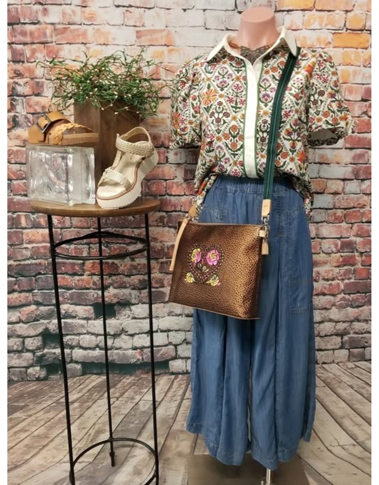 Ramona Floral Print Button Up Shirt