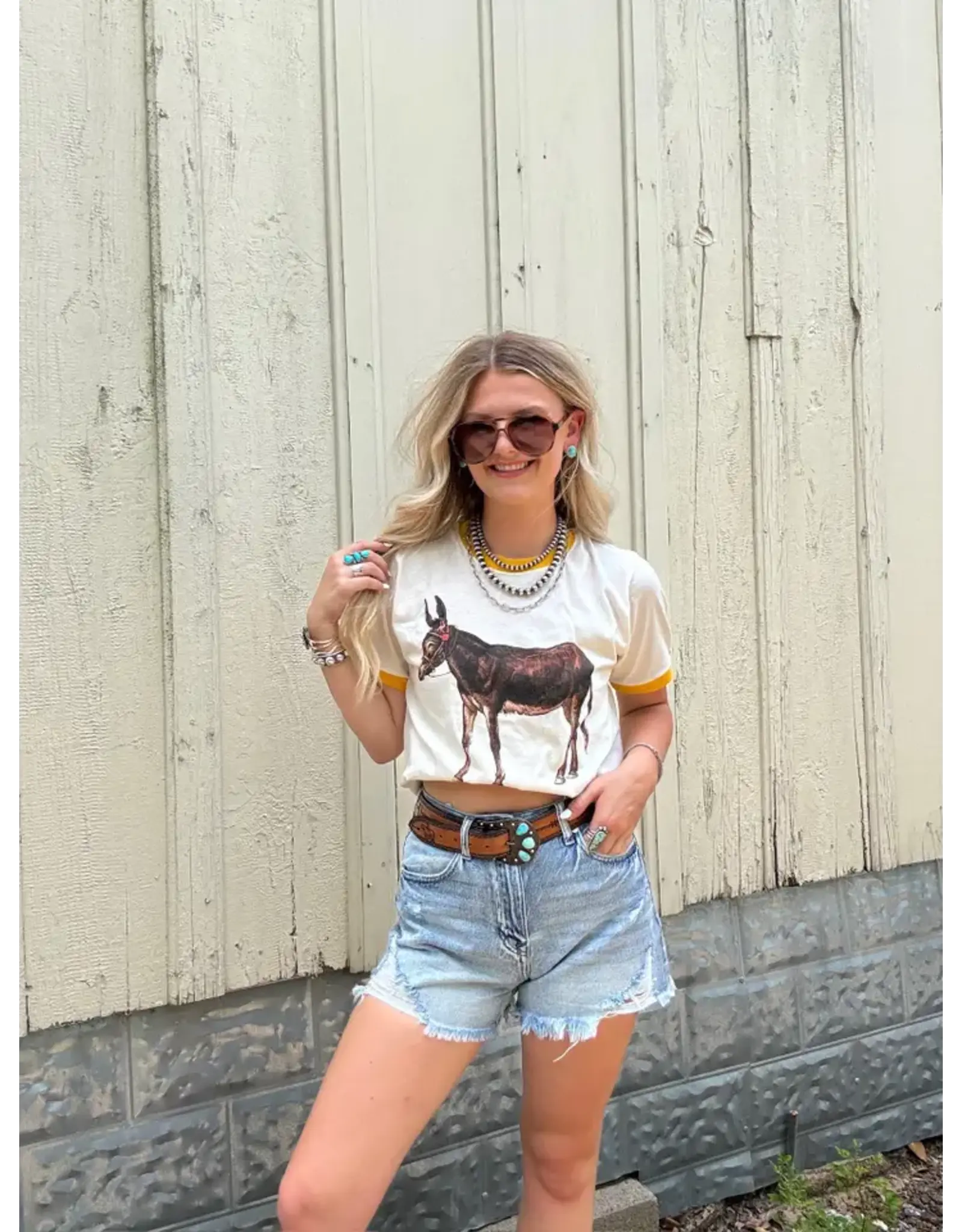 Vintage Donkey Ringer Tee