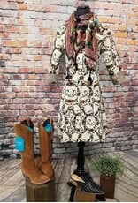 Dizzy Lizzie Sag Harbor Dress Black Cheetahs