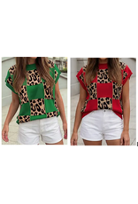 Ruthie Leopard Checkerboard Sweater