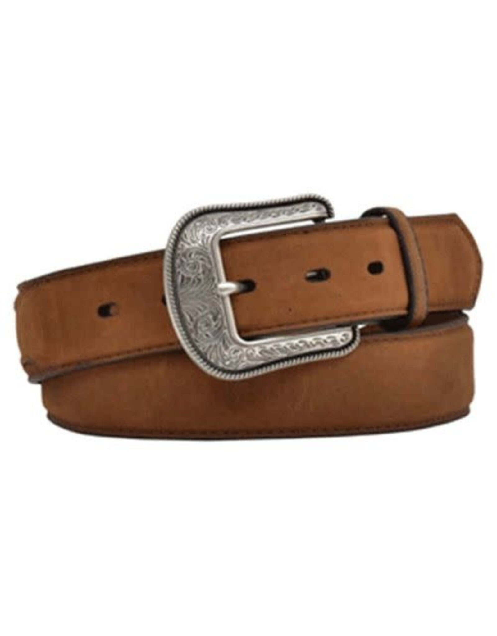 Mens 3D Crazy Correct Brown Western Basic Leather Belt