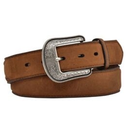 Mens 3D Crazy Correct Brown Western Basic Leather Belt