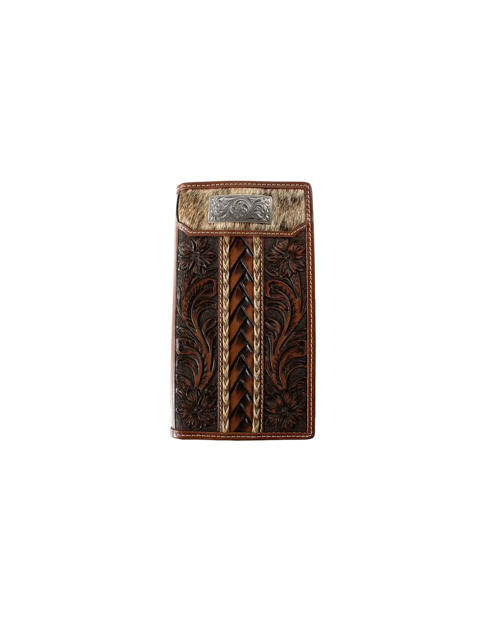 3D Brown Braided Horsehair Rodeo Style Wallet