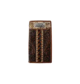3D Brown Braided Horsehair Rodeo Style Wallet