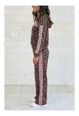 Leslie Leopard Pink Stripe Set