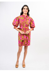 Uncle Frank Uncle Frank Tucked Front A-line Dress Brown