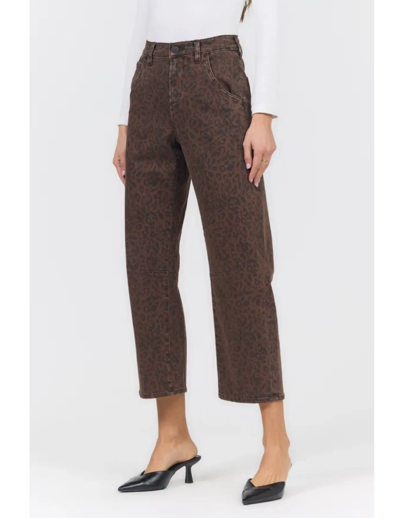 Dear John Denim Dear John Lasso Jean Brown Leopard