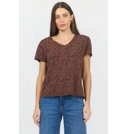 Dear John Denim Dear John Vanya Tee Brown Leopard