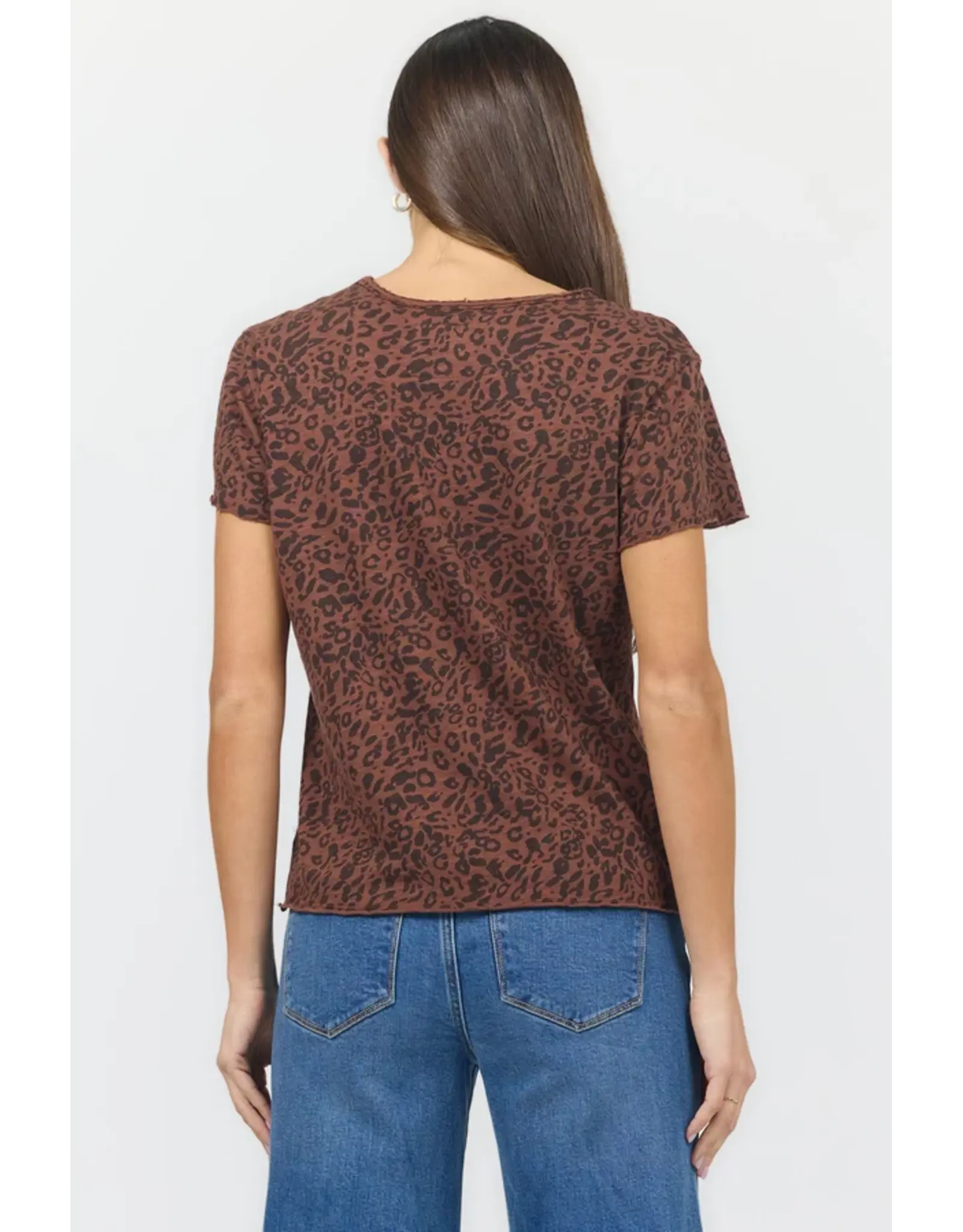 Dear John Denim Dear John Vanya Tee Brown Leopard