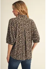 Sasha Half Sleeve Leopard Top