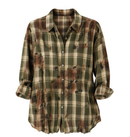 Dear John Denim Dear John Adrianna Shirt Greenbriar Plaid