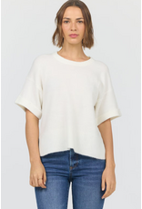 Dear John Denim Dear John Catrina Short Sleeve Sweater Off White