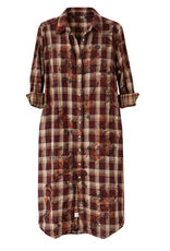 Dear John Denim Dear John Galina Shirt Dress Rosewood Plaid