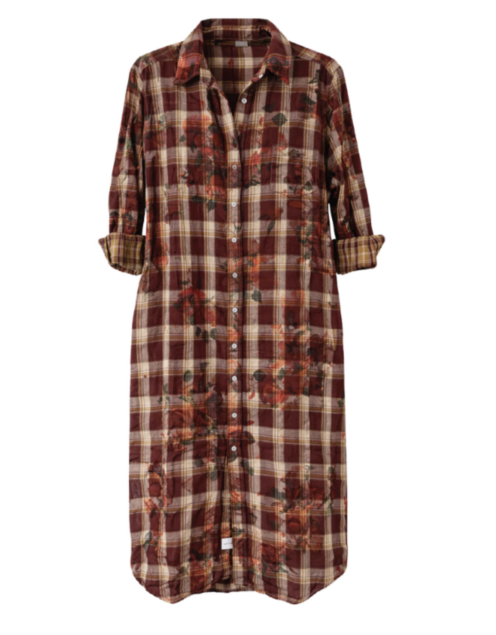 Dear John Denim Dear John Galina Shirt Dress Rosewood Plaid