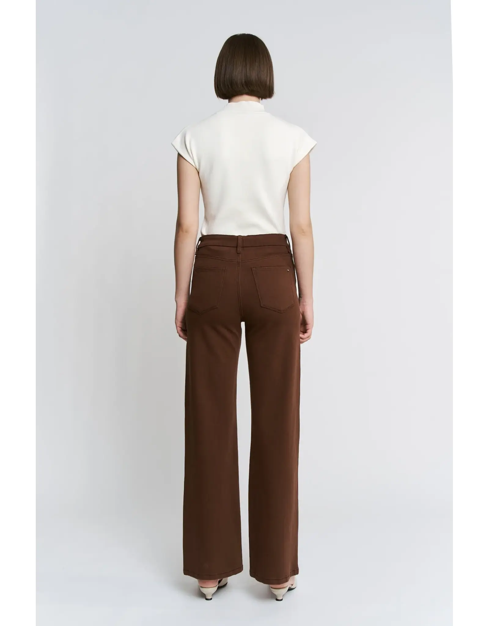 Maya Wide Leg Jean Vintage Brown