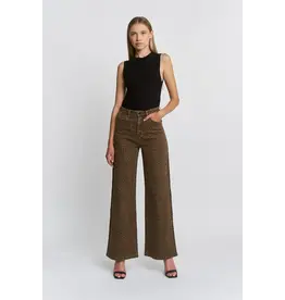 Maggie Wide Leg Jean Leopard