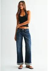 Molly Low-Rise Wide Ankle Baggy Fit Jean Dark Tiber