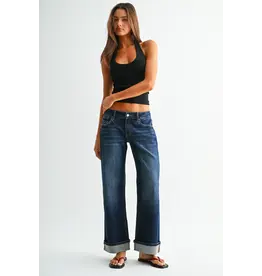 Molly Low-Rise Wide Ankle Baggy Fit Jean Dark Tiber