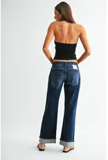 Molly Low-Rise Wide Ankle Baggy Fit Jean Dark Tiber