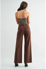 Maria High-Rise Tummy Tuck Seamed Front Jeans Brown