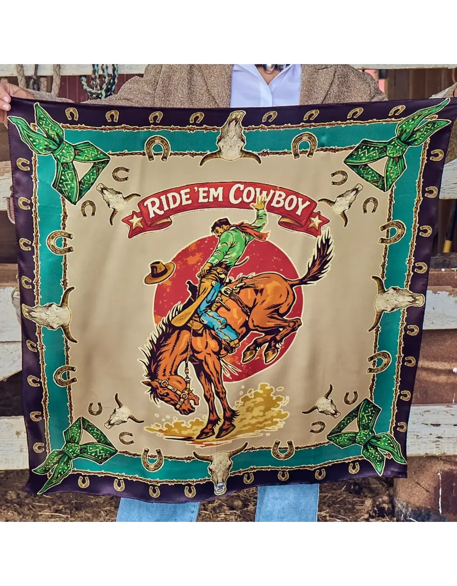 Fringe Scarves Fringe Ride 'Em Cowboy Shorty Jade