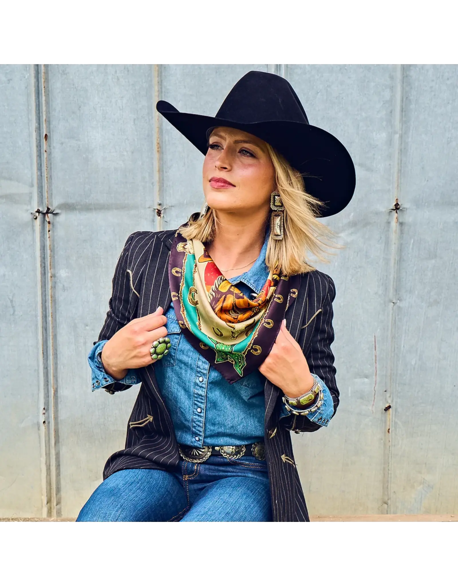 Fringe Scarves Fringe Ride 'Em Cowboy Shorty Jade