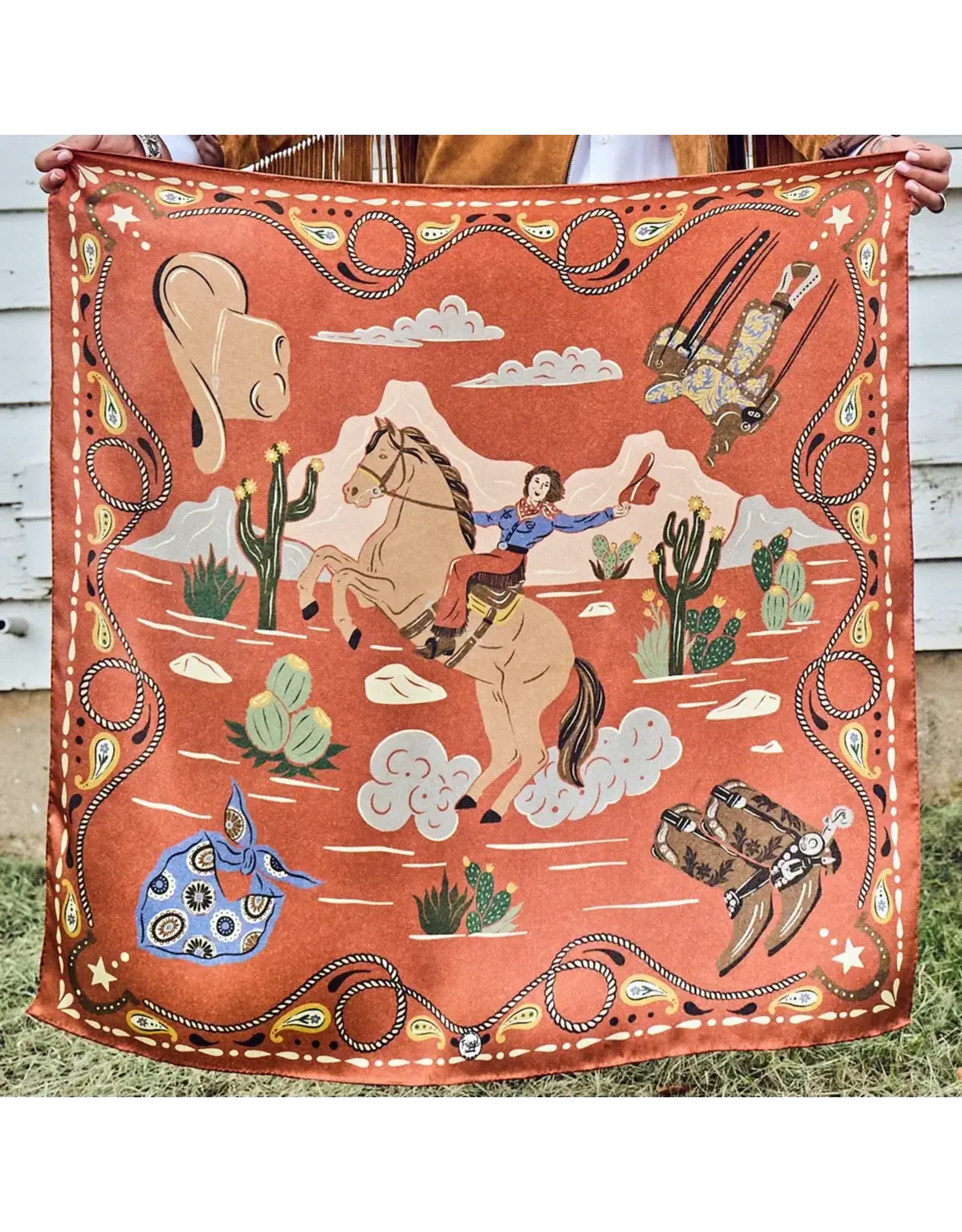Fringe Scarves Fringe Happy Trails Shorty Cayenne