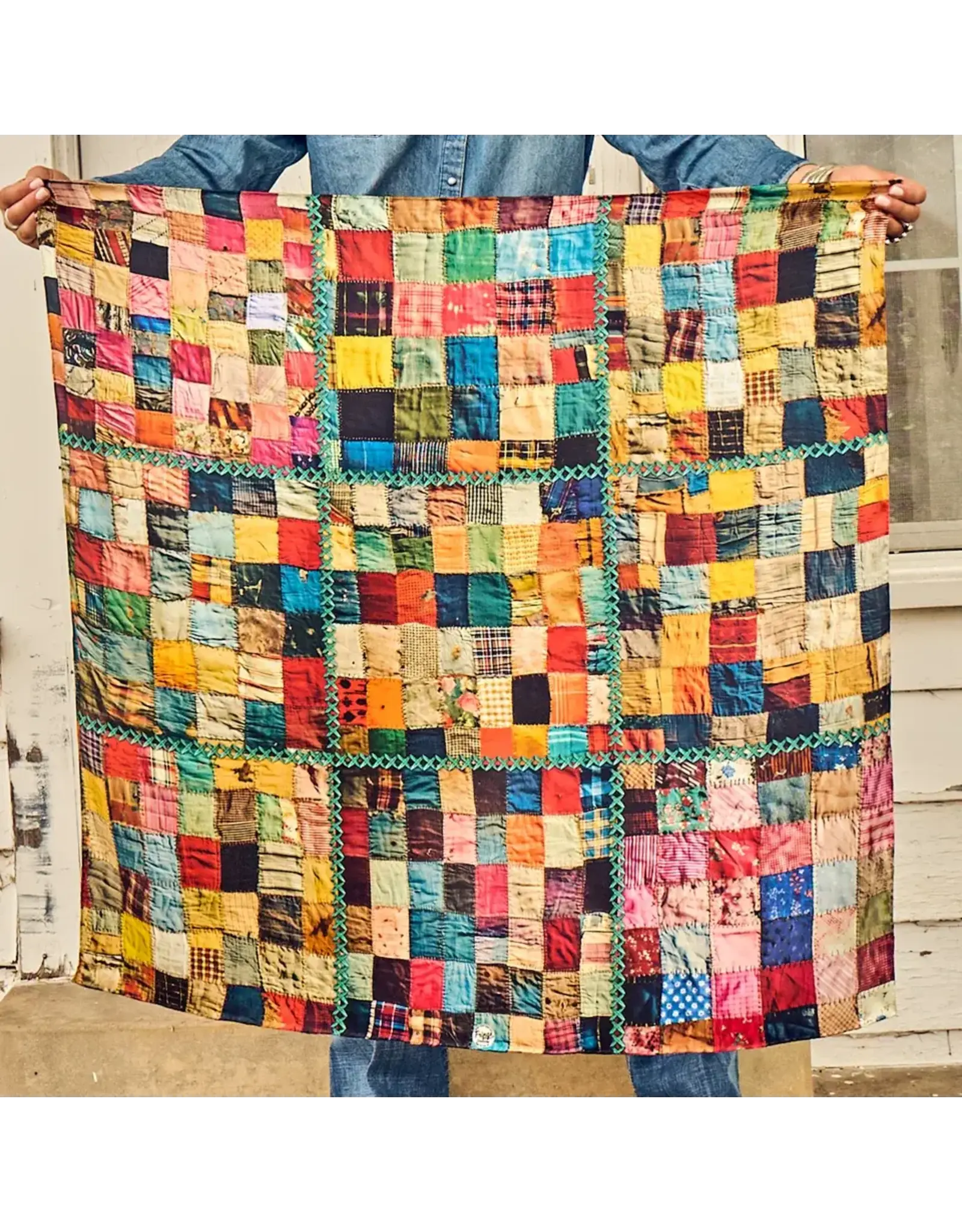 Fringe Scarves Fringe Crazy Quilty Shorty