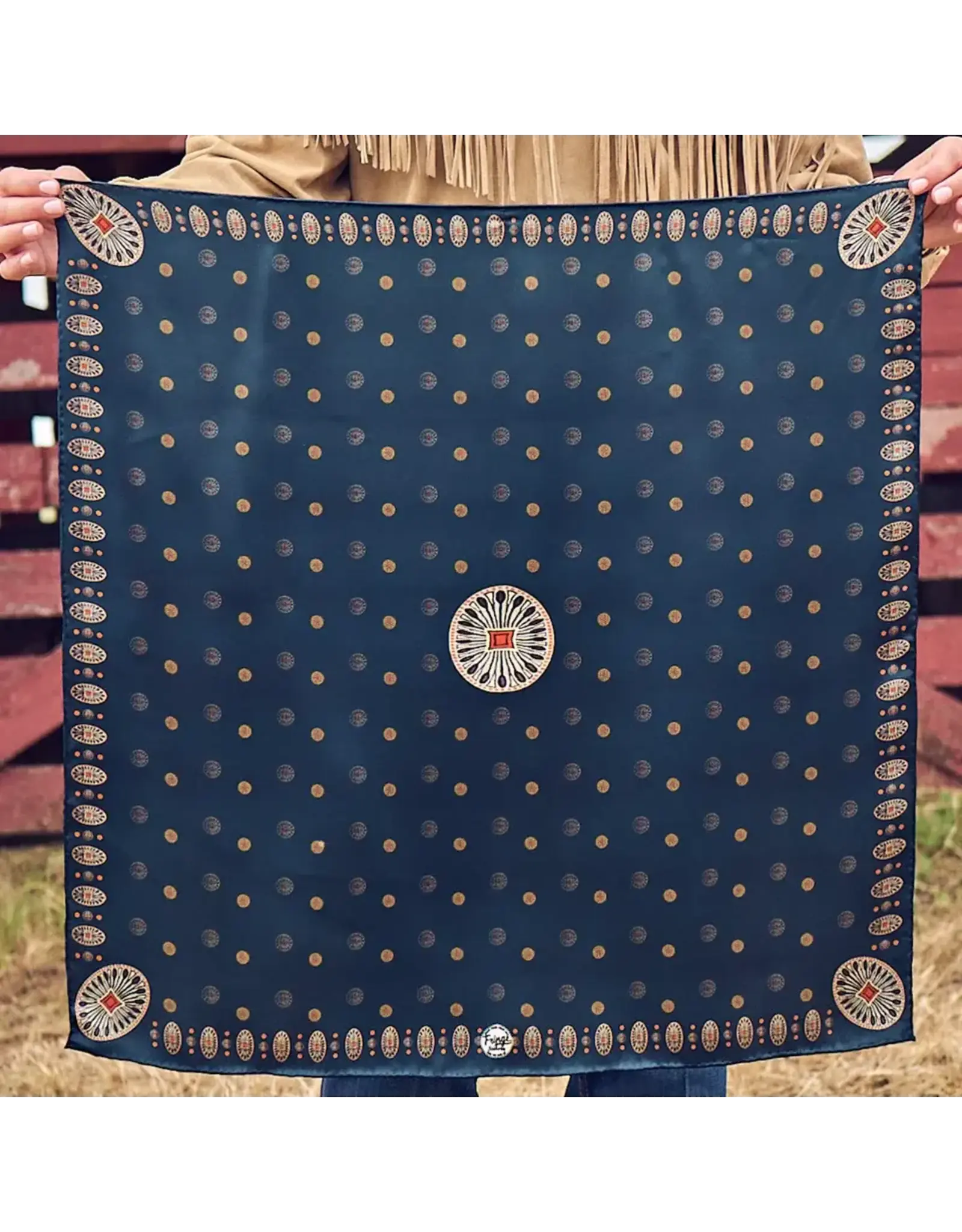Fringe Scarves Fringe San Miguel Shorty Navy