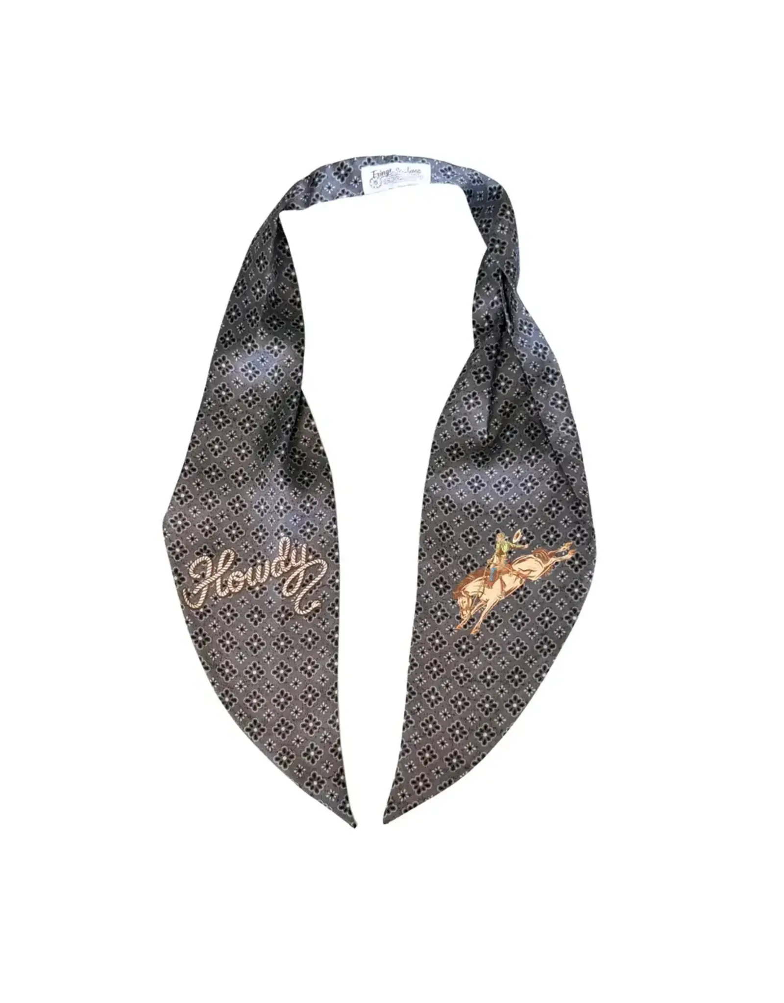 Fringe Scarves Fringe Pony Express Howdy Charcoal