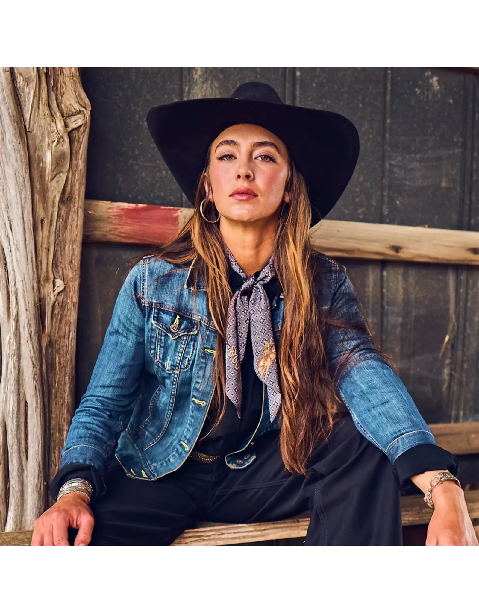Fringe Scarves Fringe Pony Express Howdy Charcoal