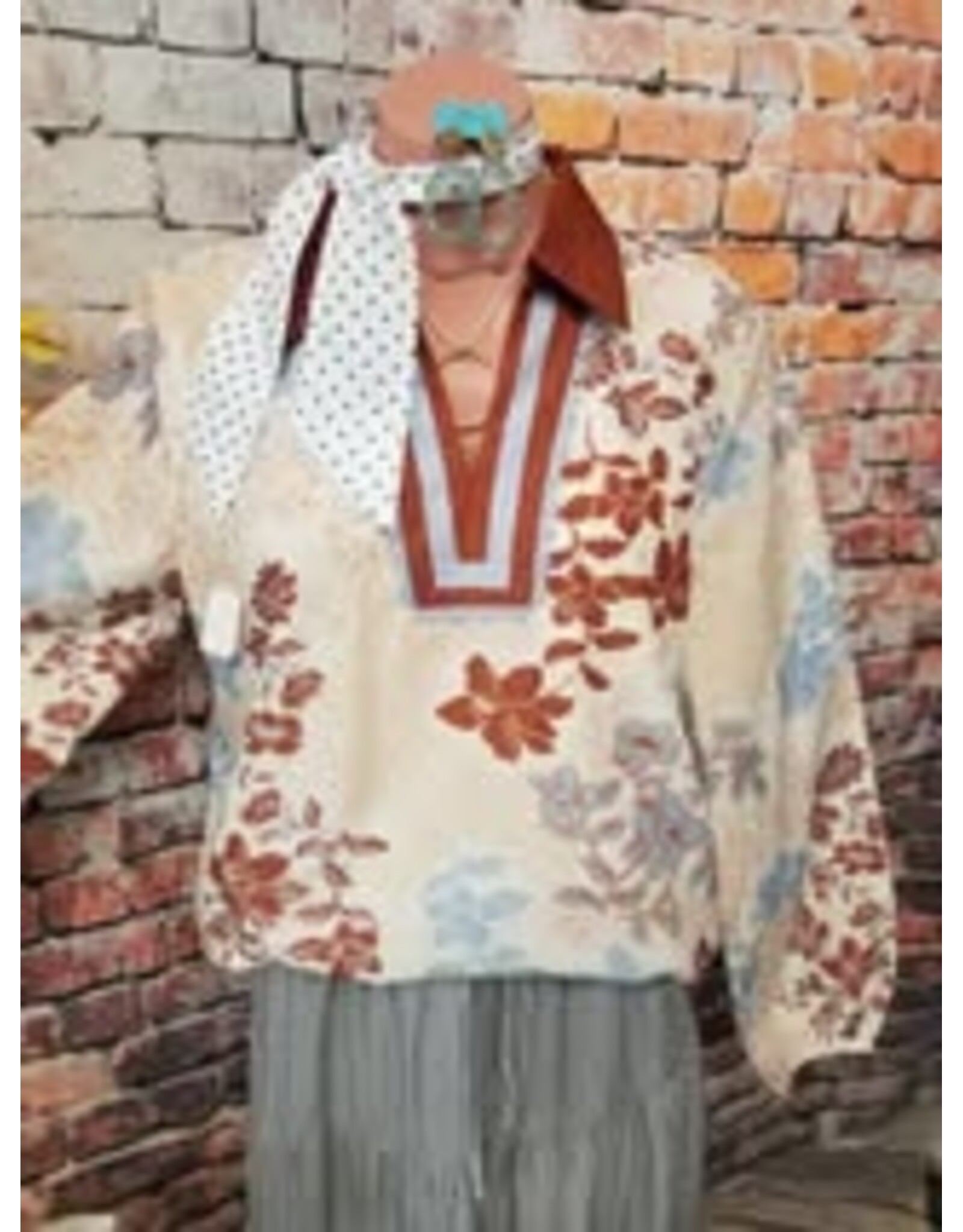 Olivia Long Sleeve Floral Blouse