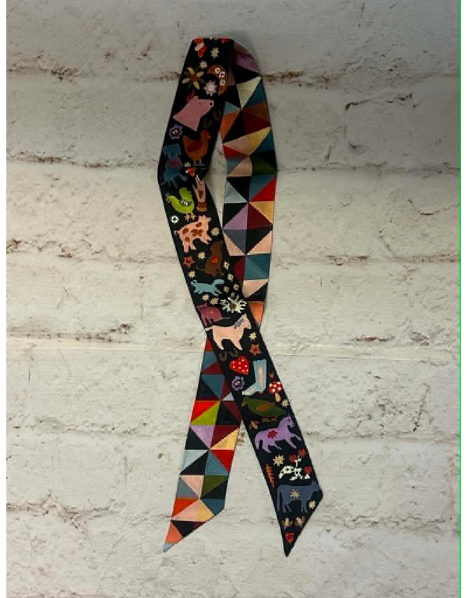 XOXO Farm Folks Silk Ribbon Twilly