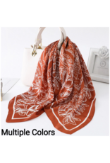 Bandana Print Satin  Scarf 27inch